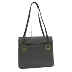 Salvatore Ferragamo ショルダーバッグ ガンチーニ レザー ブラック 21-8706