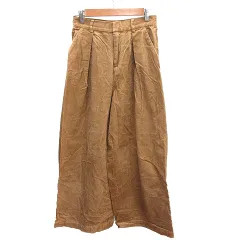 ジャーナルスタンダード レリューム JOURNAL STANDARD relume ワイドパンツ コーデュロイ S キャメル 茶 ブラウン /AU