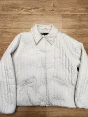 ZARA アイボリー キルティング ジャケット