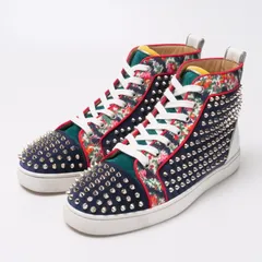 ■美品■Christian Louboutin クリスチャンルブタン スニーカー サイズ40.5 靴 ハイカット スタッズ ブランド古着【中古】20241109/RA1943