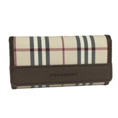 BURBERRY 5連キーケース ノバチェック キャンバス レザー ベージュ系 ブラウン系