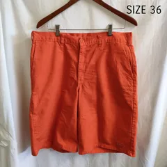 Dickies 　オレンジ　橙　ハーフパンツ　36サイズ