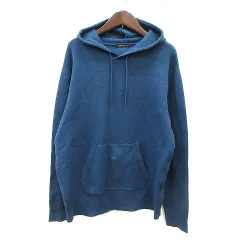 コムサイズム COMME CA ISM パーカー ニット プルオーバー 長袖 M 紺 ネイビー /MN