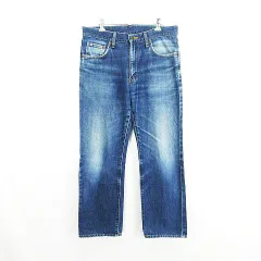 エドウィン EDWIN 1983 デニム ジーンズ ボトムス ストレート ユーズド加工 32 インディゴブルー ※EKM