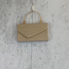 レディースパーティーバッグ ハンドバッグ ゴールド 〇□