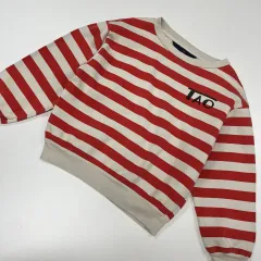 6t 130 タオ 起毛 ストライプ スウェット