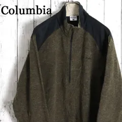 columbia コロンビア ハーフジップ　切り替えし フリースニットジャケット