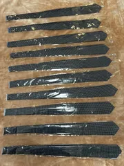 新品未使用品ドット柄ネクタイ10本セットメンズネイビー紺ダークブルー保護フィルムパッケージ男性用紳士1
