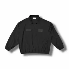 参考上代33000円 COOTIE 25SS Leno Cloth Squeeze Holes Skipper スキッパーシャツ  クーティー CTE-25S405 ブラック L （5809M）