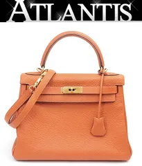 【広尾店】エルメス HERMES ケリー28 2WAYバッグ トリヨンクレマンス ポティロン G金具 □I刻印(2005年) 【18088】