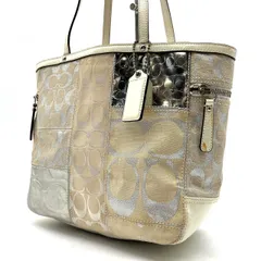 ✨良品✨ COACH y2k belt soho leather shoulder bag ハンドバッグ トートバッグ シグネチャー キャンバス ベージュ レディース メンズ ユニセックス 男女兼用