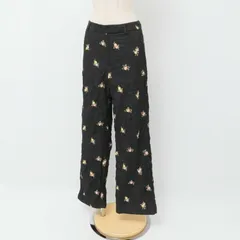 2022年製■DSQUARED2 ディースクエアード パンツ サイズ38 シワ加工 ロングパンツ スラックス 花柄 総柄 イタリア製 ブランド古着【中古】20240422/GP5128