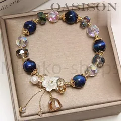 ブレスレット 開運 天然石 パワーストーン 幸運 お守り ギフト 女性 プレゼント 贈り物 アクセサリー 風水グッズ 浄化 効果 癒し 花 キラキ