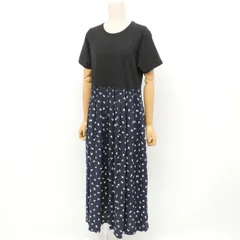 COMME des GARCONS コムデギャルソン ワンピース サイズS コムコム 半袖 サイズS 切替デザイン 花柄 ブランド古着【中古】20240520/GP6323