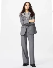 ユニクロ ピンタック ワイド スラックス パンツ