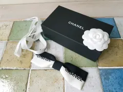 シャネル シルク リボンヘアピン ヘアクリップ シュシュ ヘアピン