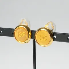 CHANEL シャネル ヴィンテージ イヤリング 99A ココマーク CCロゴ  両耳用 90’s フランス製 ブランド古着【中古】20240131/GP2576