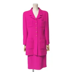 CHANEL シャネル ヴィンテージ スカートスーツ セットアップ ロング ジャケット タイト スカート ココマーク CCロゴ ボタン【最終値下げ】 ブランド古着【中古】20240206/GP3232