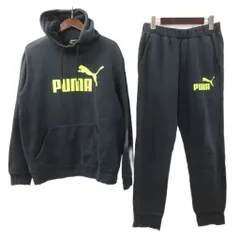 プーマ PUMA セットアップ スウェット パーカー パンツ コットン M パンツS 深緑 ダークグリーン