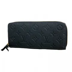 【6aa0166-k】ルイヴィトン 長財布 モノグラム・アンプラント ポルトフォイユクレマンス M60171 ノワール【中古】レディース