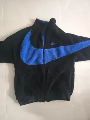 ナイキ ビックスウォッシュ ブラック/ブルー フリース ジャケット