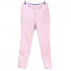 マスターバニー パンツ ピンク 麻混 ロゴ白  メンズ 5(L) ゴルフウェア MASTER BUNNY EDITION