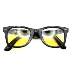 美品 Ray-Ban レイバン サングラス RB2140-F WAYFARER イタリア製 ウェイファーラー フルフィット 901/R6 ブラック 65009418