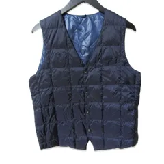 TAION タイオン ダウンベスト キルティング シングル ジレ インナーダウン ネイビー S 27112226
