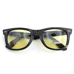 美品 Ray-Ban レイバン サングラス RB2140-F WAYFARER イタリア製 901/R6 ブラック  54000220