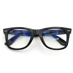 美品 Ray-Ban レイバン サングラス RB2140-F WAYFARER イタリア製 901/5F ブラック  54000222