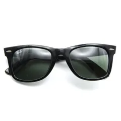 美品 Ray-Ban レイバン サングラス RB2140-F WAYFARER イタリア製 ウェイファーラー フルフィット ウェリントン 901 ブラック 65009424