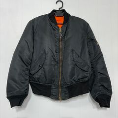 アルファ ma-1 フライトジャケット カーキ USA製 L - メルカリ