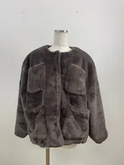 訳あり　&LOVE アンドラブ L レディース ジャンパー・ブルゾン ブラウン 20250521-0009