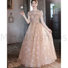 ロングドレス 演奏会用 パーティードレス 結婚式 ドレス ステージドレス 大人 ピアノ 発表会 コーラス 合唱衣装 マキシ丈 20代30代40代 成