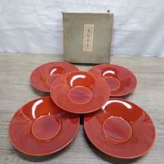 未使用】梅型 銘々皿 5枚セット 春慶塗 菓子皿 小皿 和モダン - メルカリ