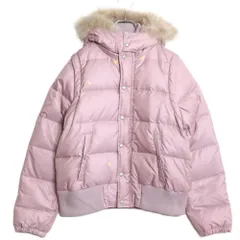 ピンクハウス★2way♪ダウンジャケット フーディ可 大きいサイズL くすみピンク系 ベストにも♪無地 z16979