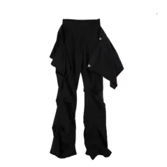 オホス ラブ オーバ タック パンツ ブラック m