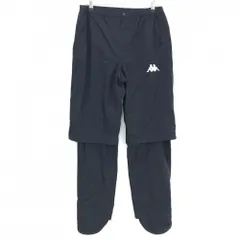 【超美品】カッパ レインパンツ 黒 膝下着脱可 上部メッシュ裏地 メンズ LL ゴルフウェア Kappa