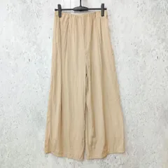 LEPSIM レプシィム ワイドパンツ ストレートパンツ ウエストゴム入り ゆったり ベージュ Lサイズ ◎_〇□☆