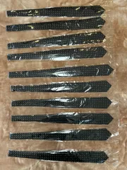 新品未使用品ドット柄ネクタイ10本セットメンズネイビー紺ダークブルー保護フィルムパッケージ男性用紳士その3