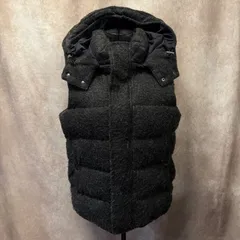 ✨TATRAS タトラス ダウンベスト 01 チャコールグレー フード着脱可 ウール混✨