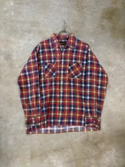 70's-80's CHANDLER プリントフランネルチェックシャツ