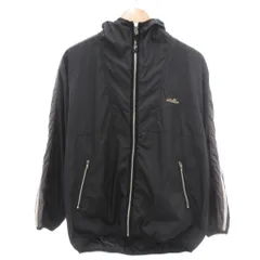 エレッセ ellesse 美品 マウンテンパーカー ジップアップジャケット ブルゾン L 黒 ブラック グレー /YJ
