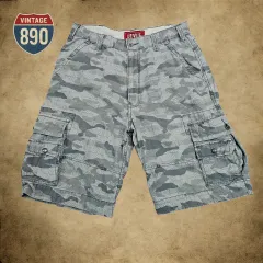 32 Levi's リーバイス シルバー カモ カーゴ ハーフパンツ