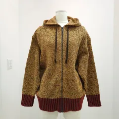 UNIQLO MARNI コラボ ミックス COLOR ニート フーディー ジップアップ カーディガン