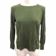 ザラ ZARA KNIT ニット 長袖 長袖 S 緑 グリーン /YK