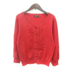 ミッシュマッシュ MISCH MASCH カーディガン ニット 38 M 赤 レッド /MN