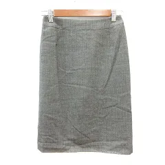 ナチュラルビューティーベーシック NATURAL BEAUTY BASIC タイトスカート ひざ丈 XS グレー /MN