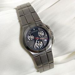 GUCCI グッチ101.2 G-クロノ ラージウォッチ 44mm 腕時計 箱付 - メルカリ