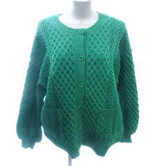 グローバルワーク GLOBAL WORK ニット カーディガン ケーブル 長袖 F 緑 グリーン /AU